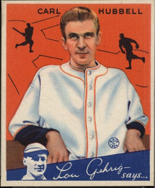 1934 Goudey #12 Carl Hubbell, New York Giants