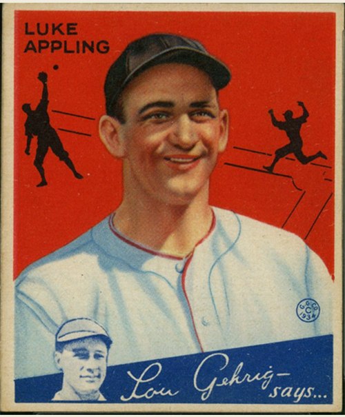 1934 Goudey #27 Luke Appling, Chicago White Sox