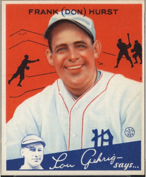 1934 Goudey #33 Don Hurst, Philadelphia Phillies