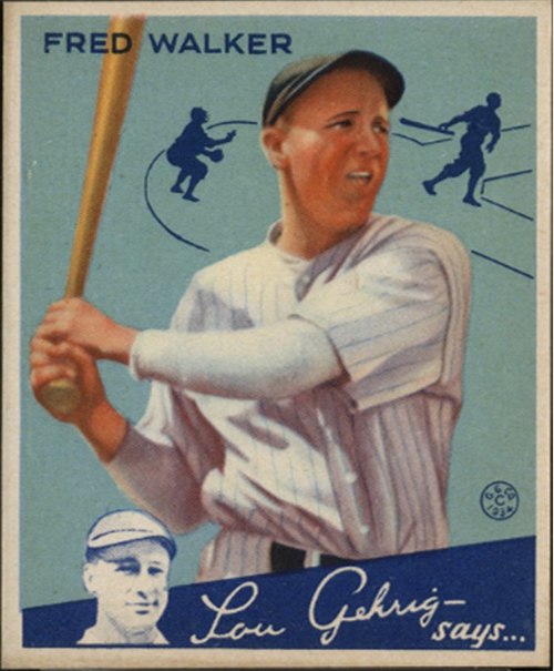 1934 Goudey #39 Dixie Walker, New York Yankees