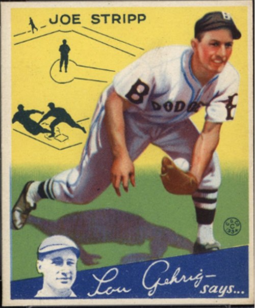1934 Goudey #46 Joe Stripp, Brooklyn Dodgers