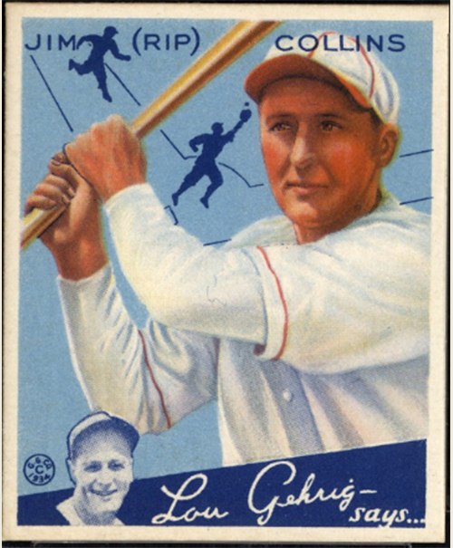 1934 Goudey #51 Ripper Collins, St. Louis Cardinals