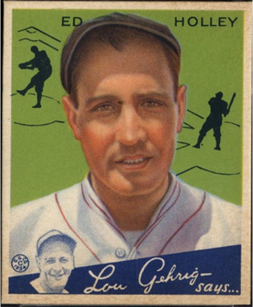 1934 Goudey #55 Ed Holley, Philadelphia Phillies