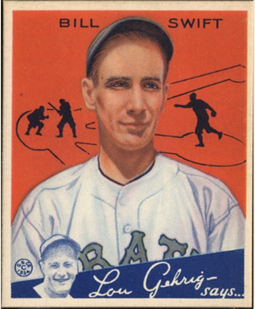 1934 Goudey #57 Bill Swift, Pittsburgh Pirates