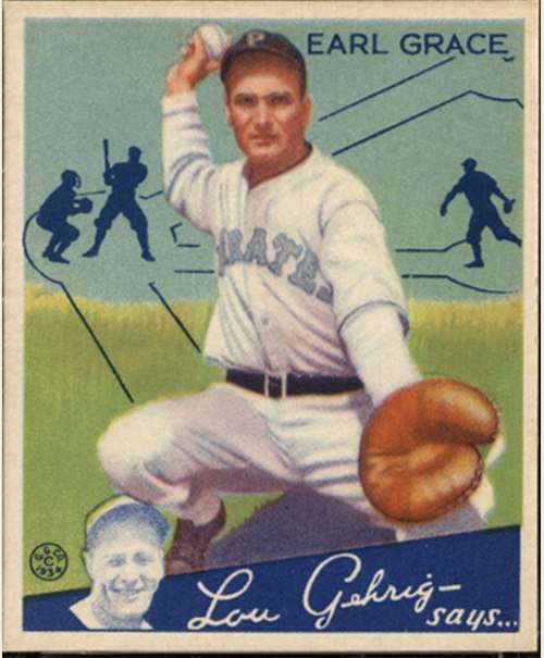 1934 Goudey #58 Earl Grace, Pittsburgh Pirates