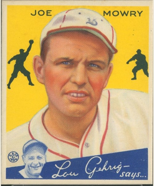 1934 Goudey #59 Joe Mowry, Boston Braves
