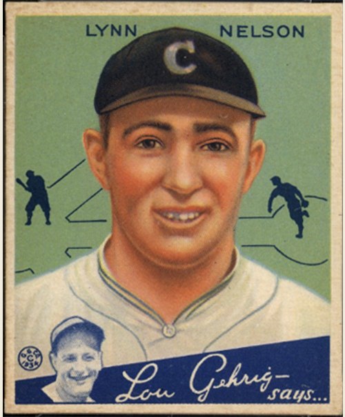 1934 Goudey #60 Lynn Nelson, Chicago Cubs