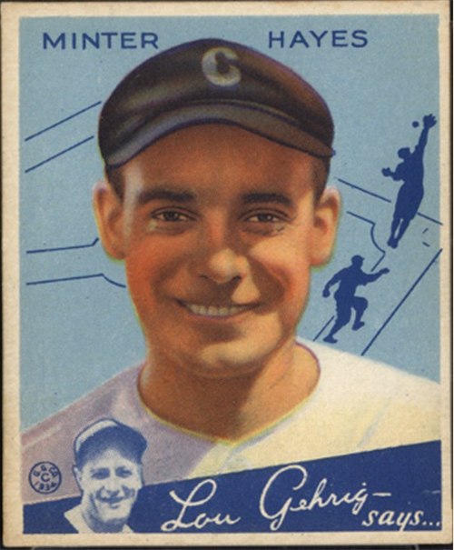 1934 Goudey #63 Minter Hayes, Chicago White Sox