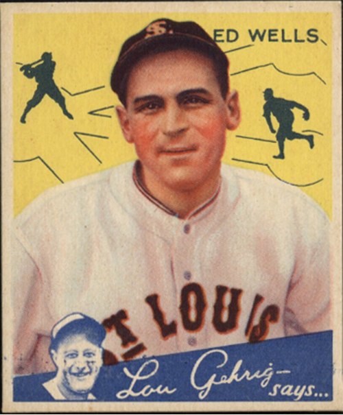 1934 Goudey #73 Ed Wells, St. Louis Browns