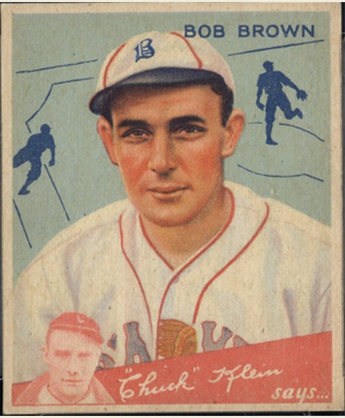 1934 Goudey #81 Bob Brown, Boston Braves