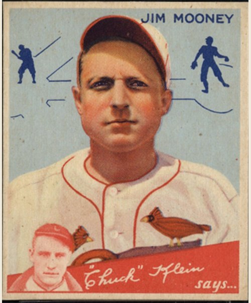 1934 Goudey #83 Jim Mooney, St. Louis Cardinals