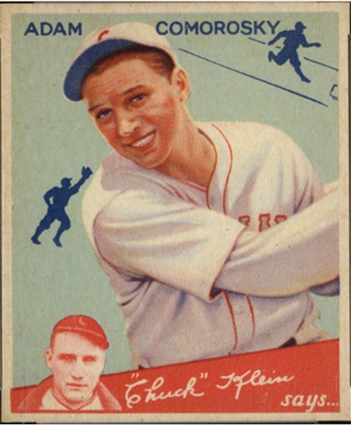 1934 Goudey #85 Adam Comorosky, Cincinnati Reds