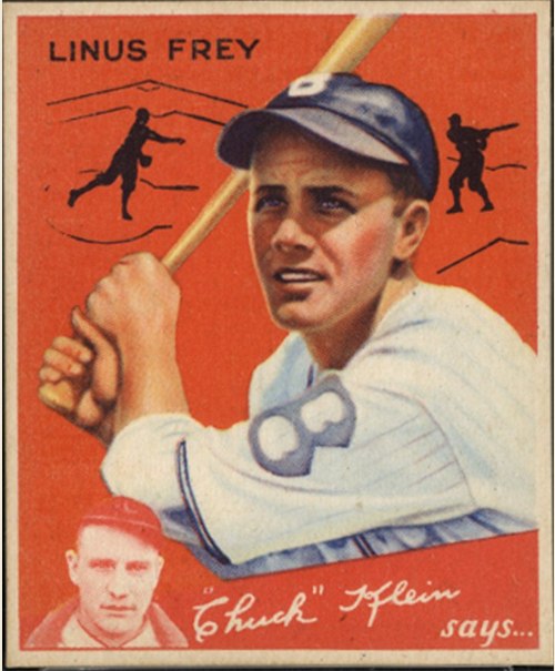 1934 Goudey #89 Lonny Frey, Brooklyn Dodgers