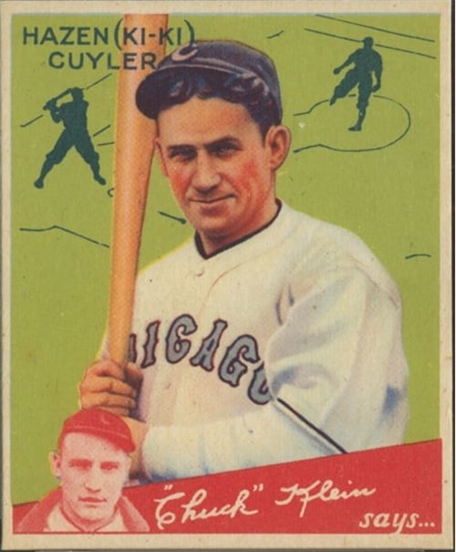 1934 Goudey #90 Kiki Cuyler, Chicago Cubs