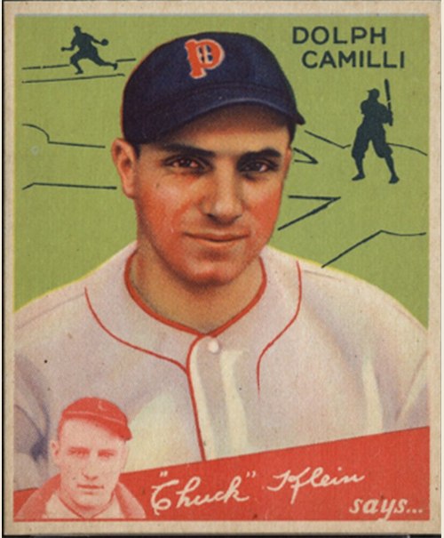 1934 Goudey #91 Dolph Camilli, Philadelphia Phillies