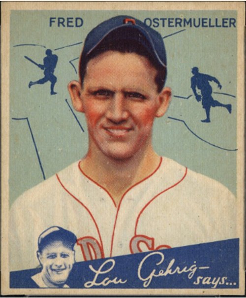 1934 Goudey #93 Fritz Ostermueller, Boston Red Sox
