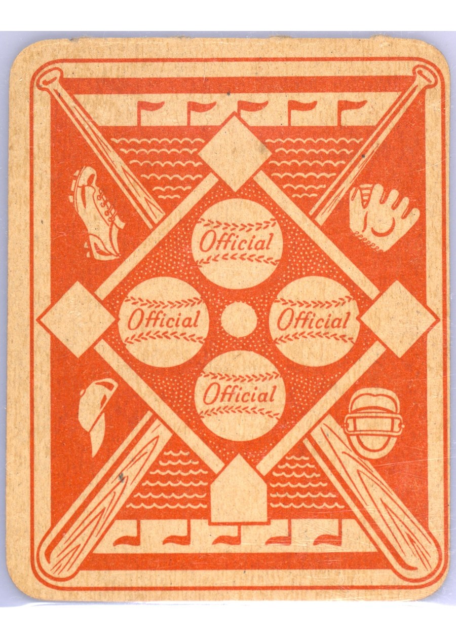 1951 Topps Red Back #5 Phil Rizzuto card back
