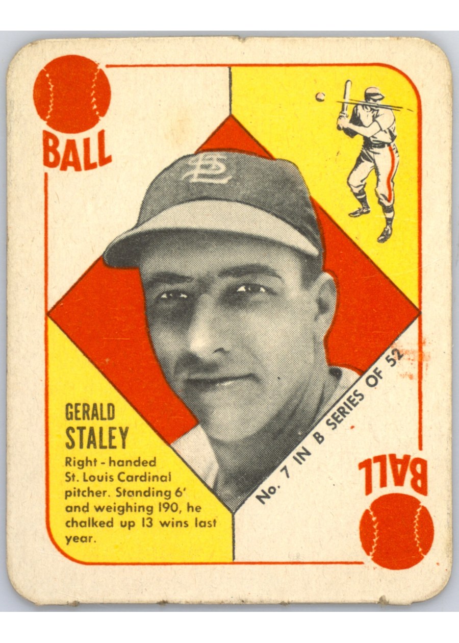 1951 Topps Blue Back #7 Gerald Staley, St. Louis Cardinals