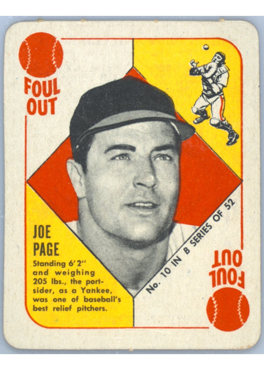 1951 Topps Blue Back #10 Joe Page, New York Yankees