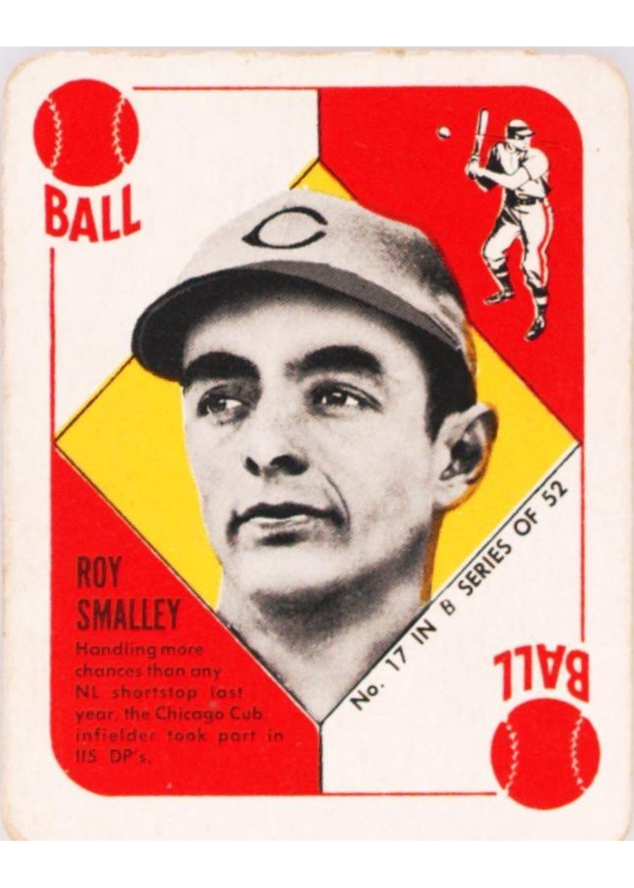 1951 Topps Blue Back #17 Roy Smalley, Chicago Cubs