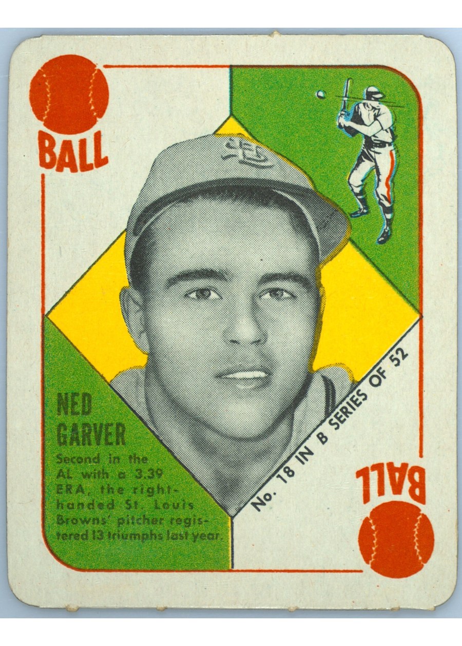 1951 Topps Blue Back #18 Ned Garver, St. Louis Browns