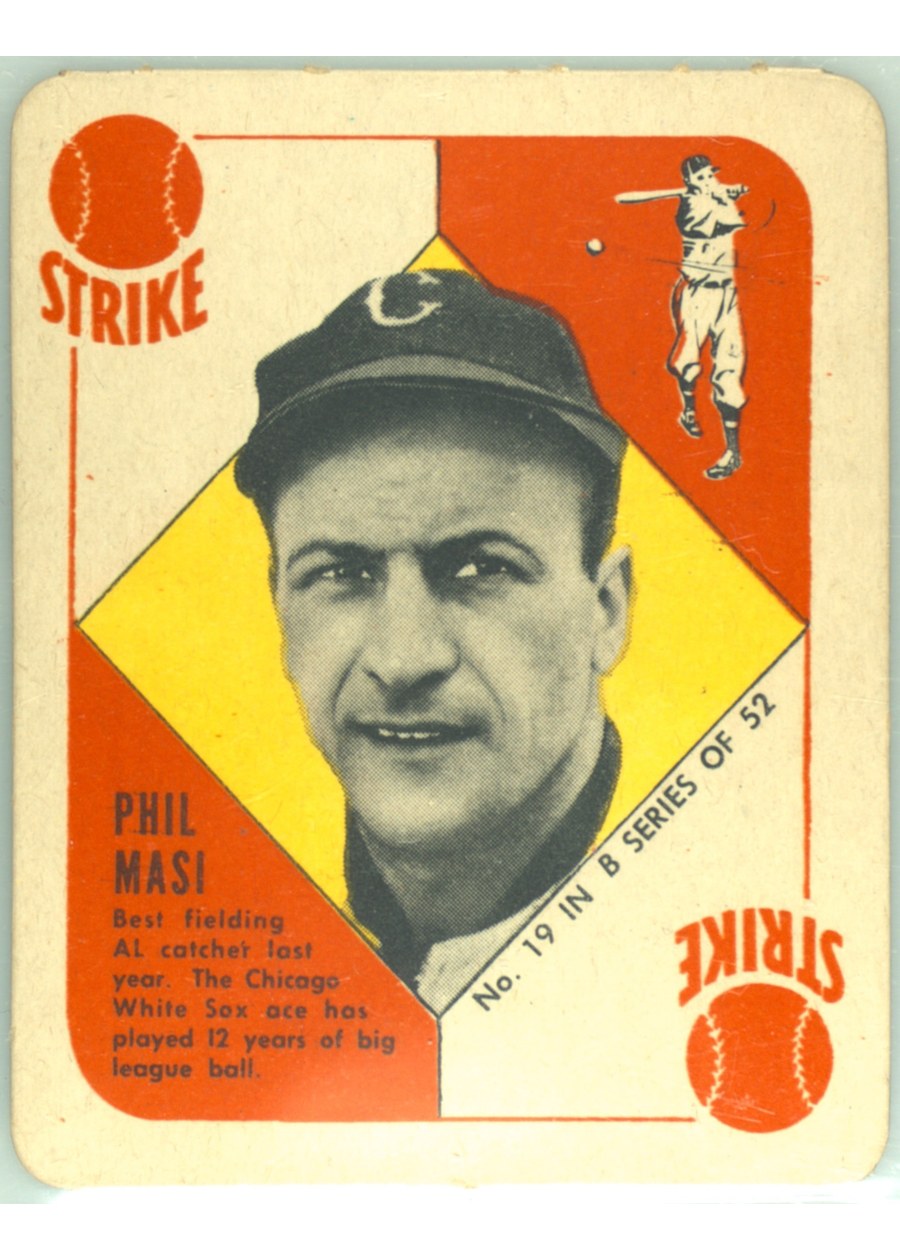 1951 Topps Blue Back #19 Phil Masi, Chicago White Sox