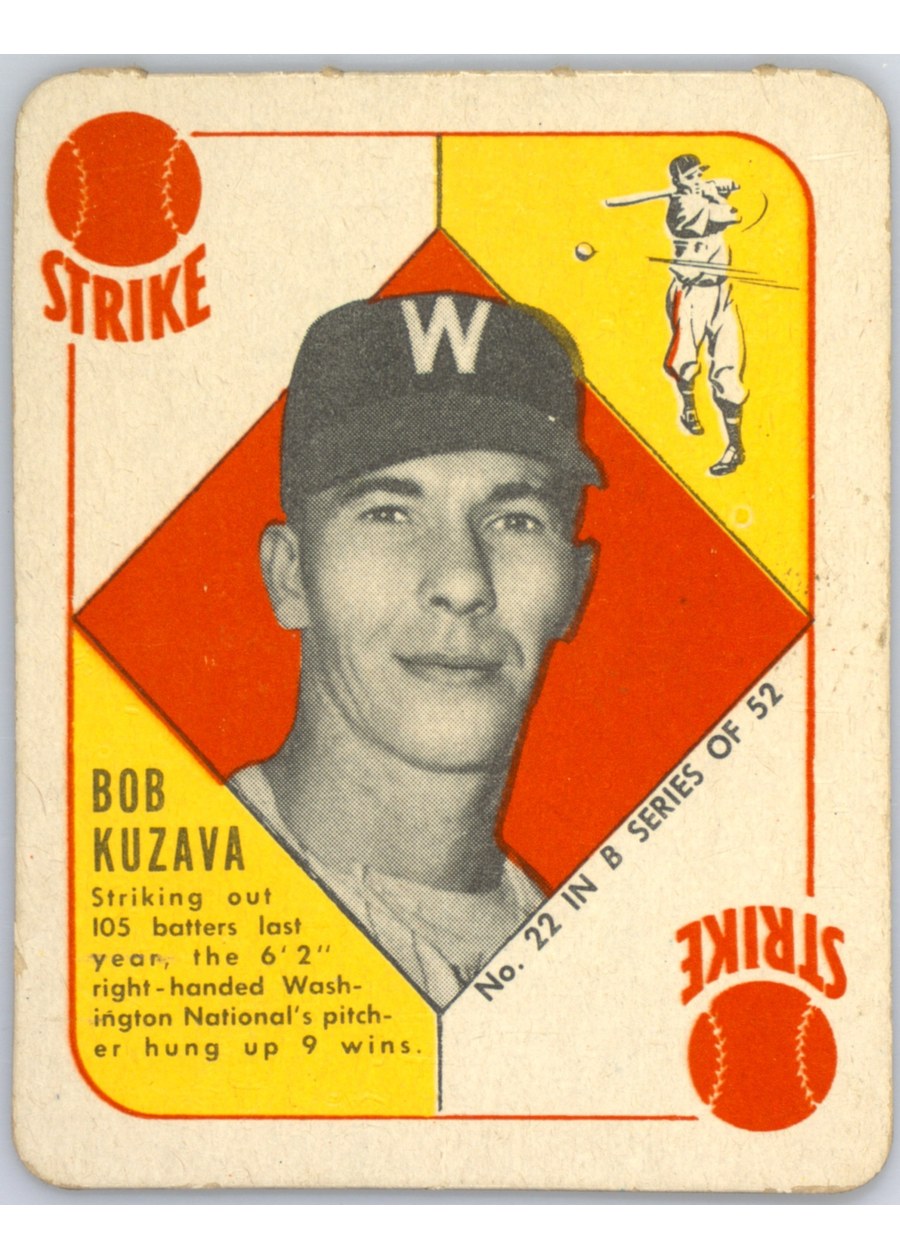 1951 Topps Blue Back #22 Bob Kuzava, Washington Senators