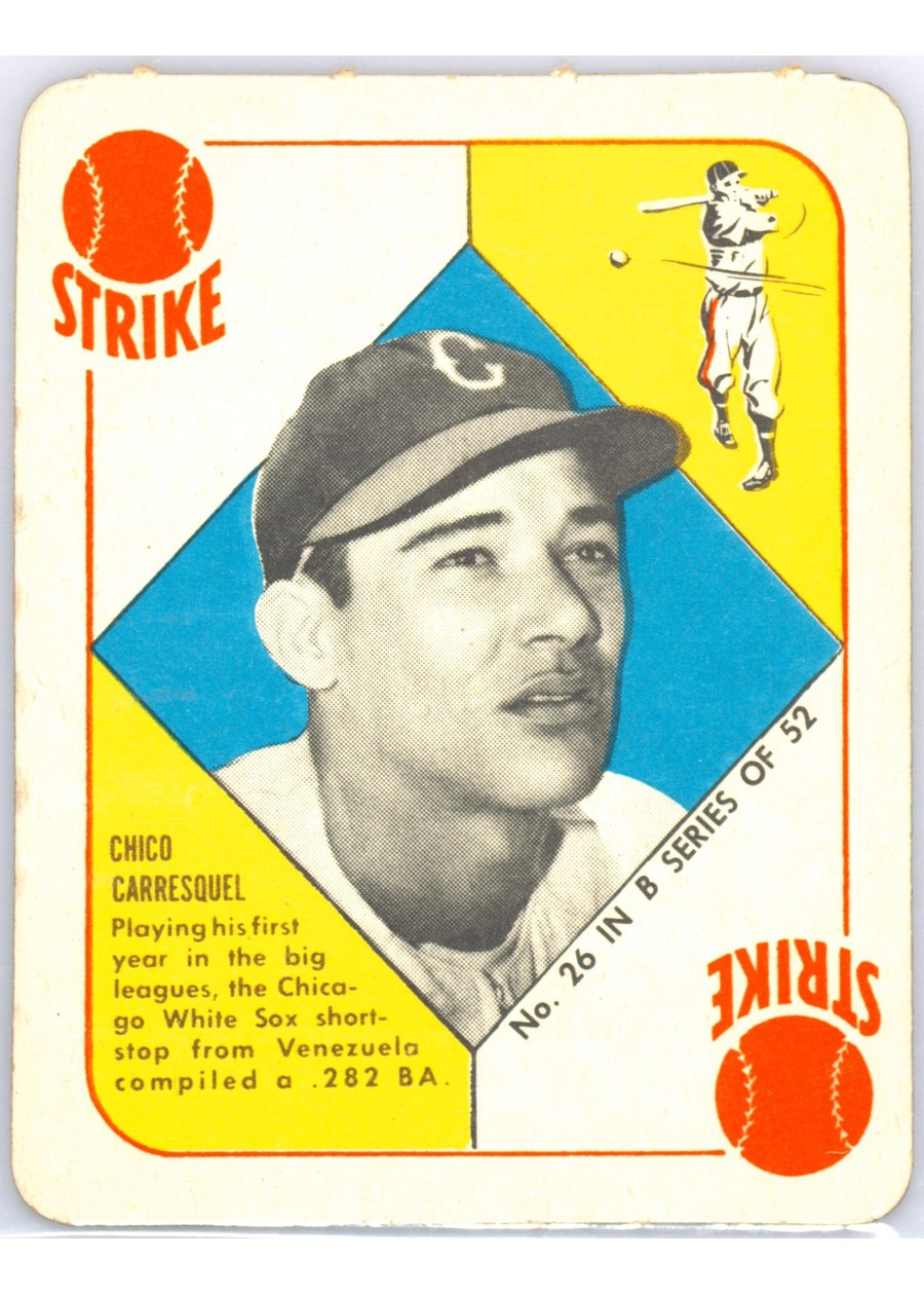 1951 Topps Blue Back #26 Chico Carresquel, Chicago White Sox