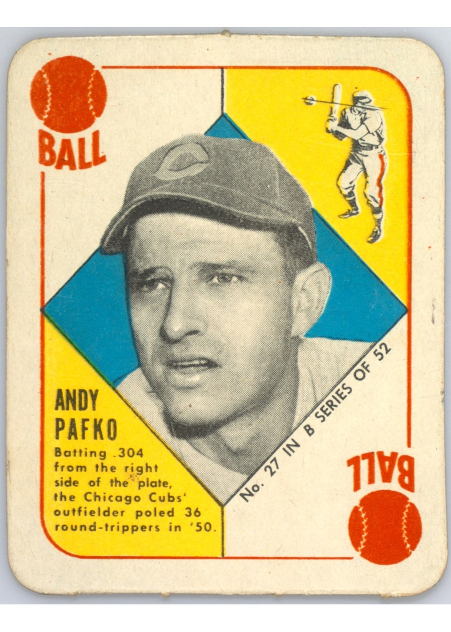 1951 Topps Blue Back #27 Andy Pafko, Chicago Cubs