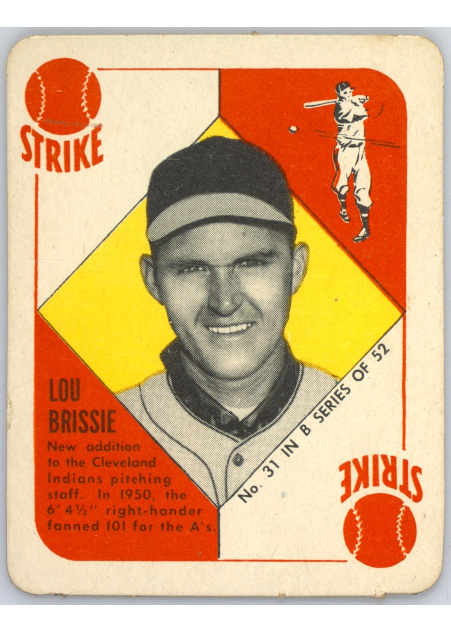 1951 Topps Blue Back #31 Lou Brissie, Cleveland Indians