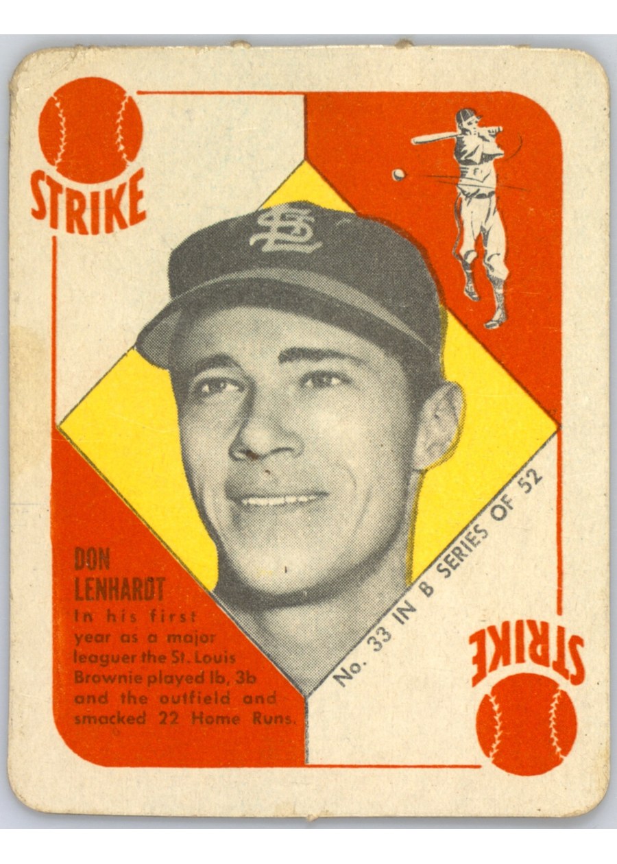 1951 Topps Blue Back #33 Don Lenhardt, St. Louis Browns