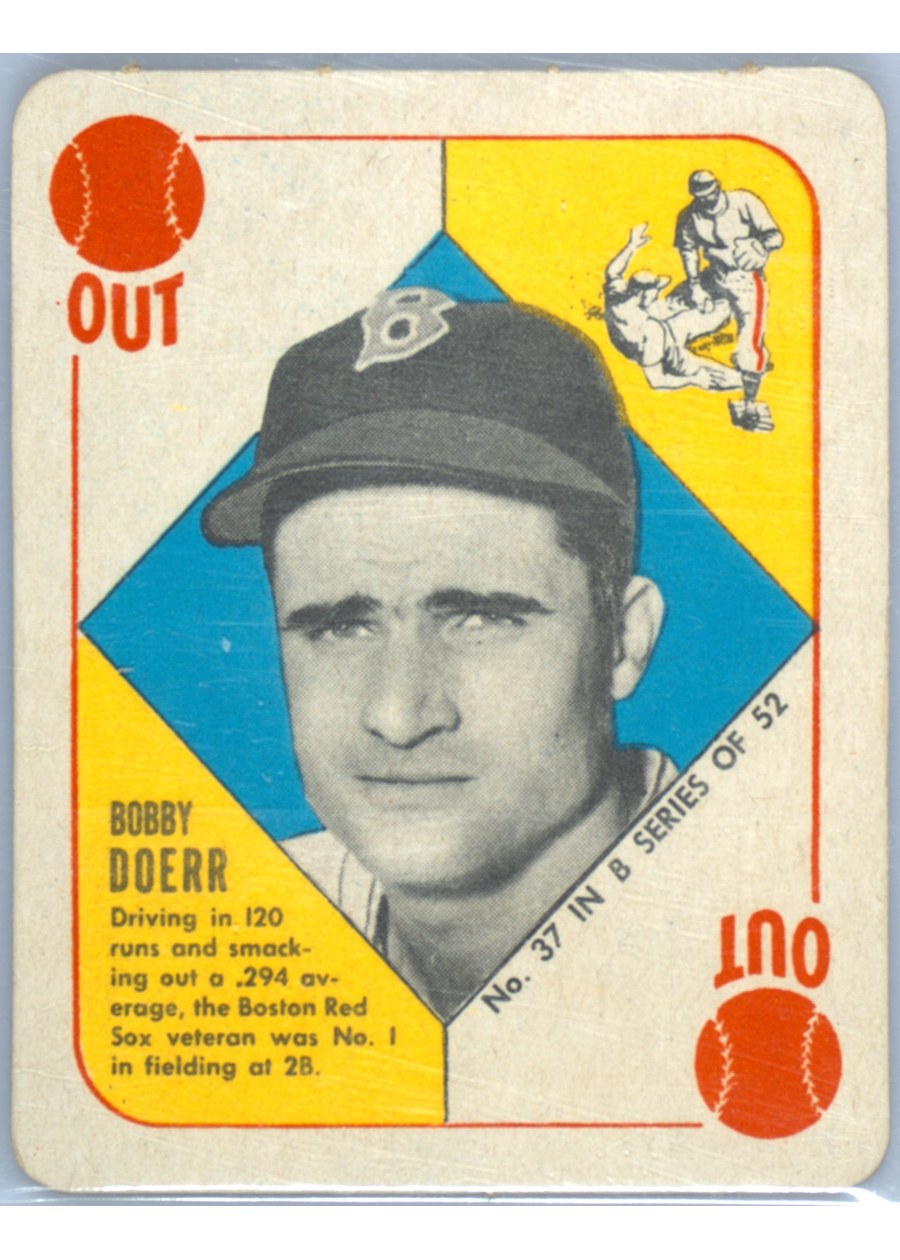 1951 Topps Blue Back #37 Bobby Doerr, Boston Red Sox