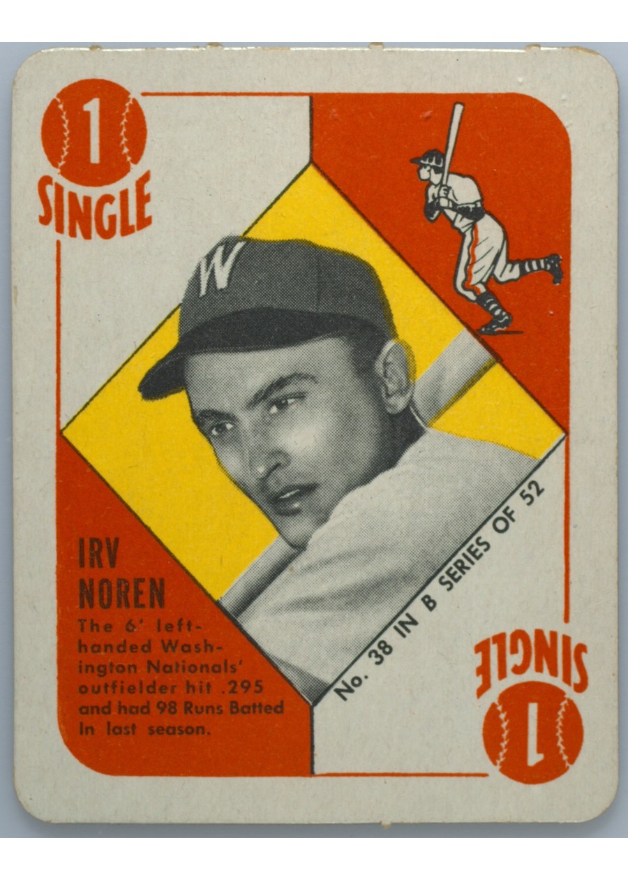 1951 Topps Blue Back #38 Irv Noren, Washington Senators
