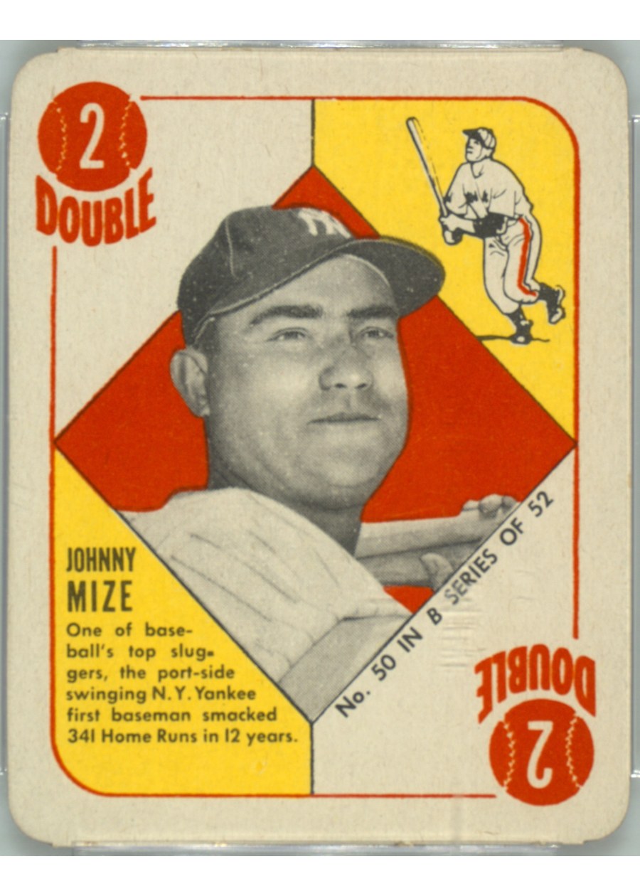 1951 Topps Blue Back #50 Johnny Mize, New York Yankees