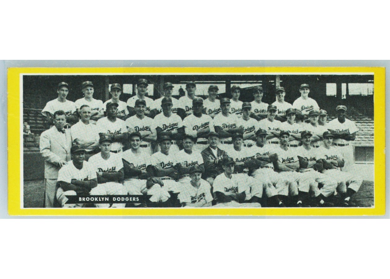 1951 Topps Team card Brooklyn Dodgers