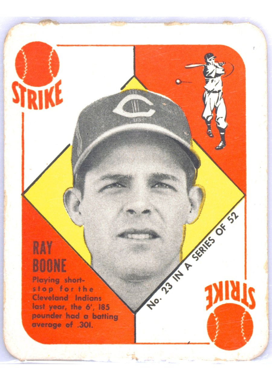 1951 Topps Red Back #23 Ray Boone, Cleveland Indians