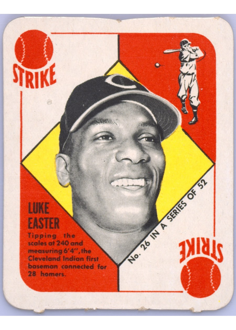 1951 Topps Red Back #26 Luke Easter, Cleveland Indians