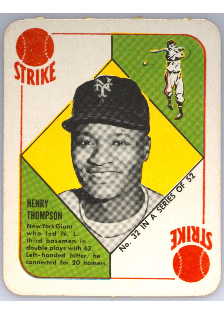1951 Topps Red Back #32 Henry Thompson, New York Giants