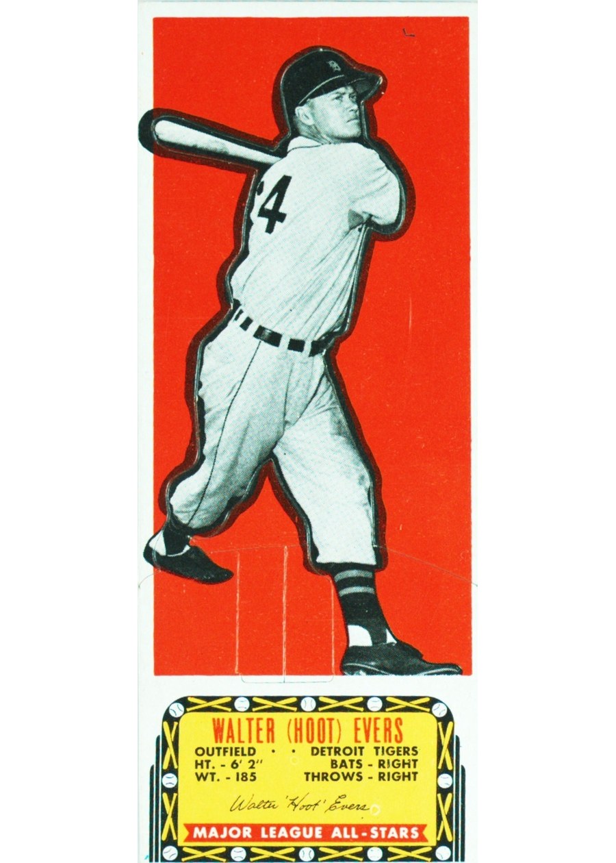 1951 Topps Major League All-Star Hoot Evers, Detroit Tigers