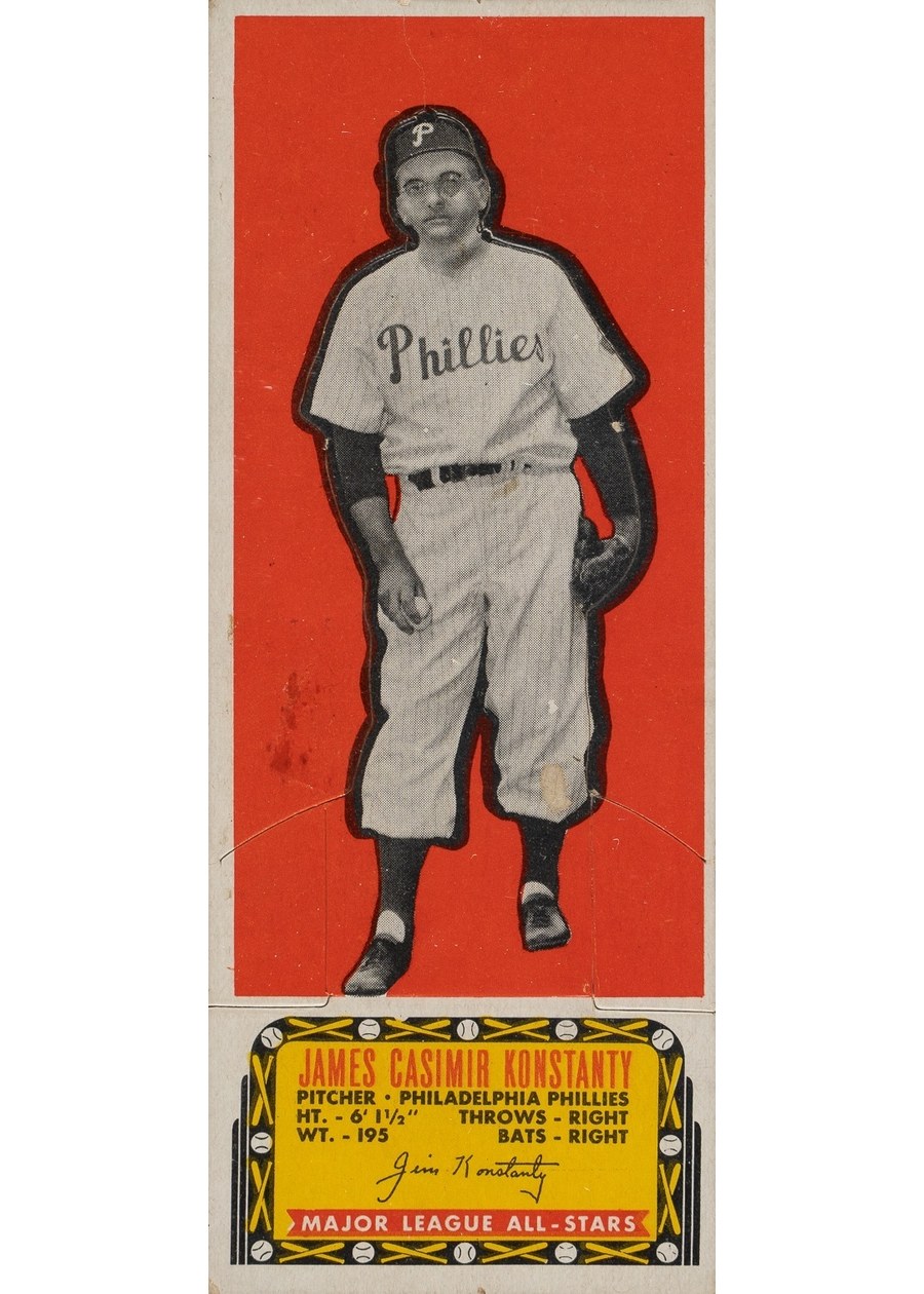 1951 Topps Major League All-Star Jim Konstanty, Philadelphia Phillies