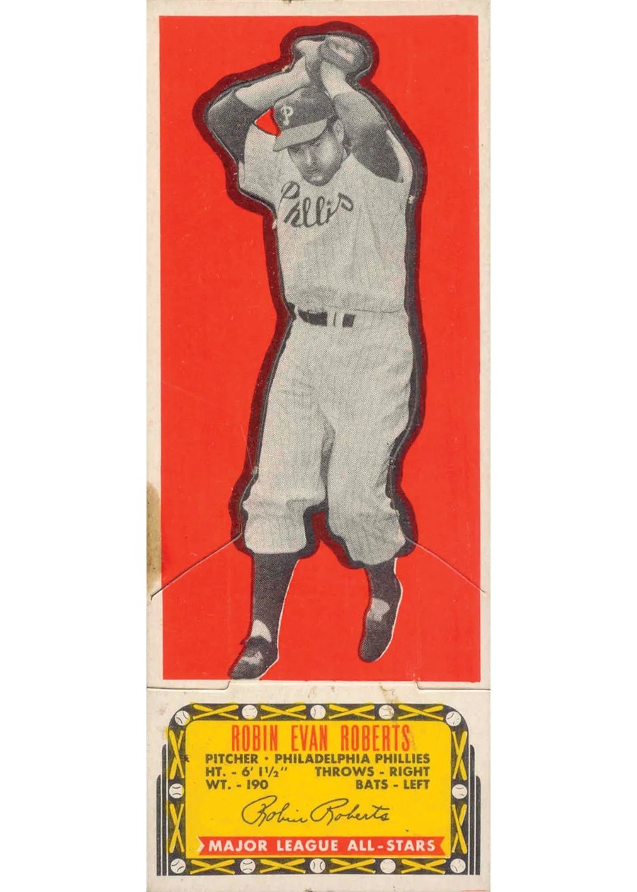 1951 Topps Major League All-Star Robin Roberts, Philadelphia Phillies