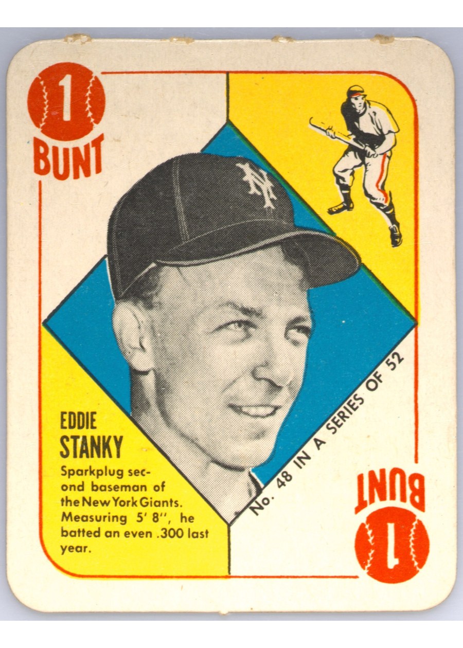 1951 Topps Red Back #48 Eddie Stanky, New York Giants