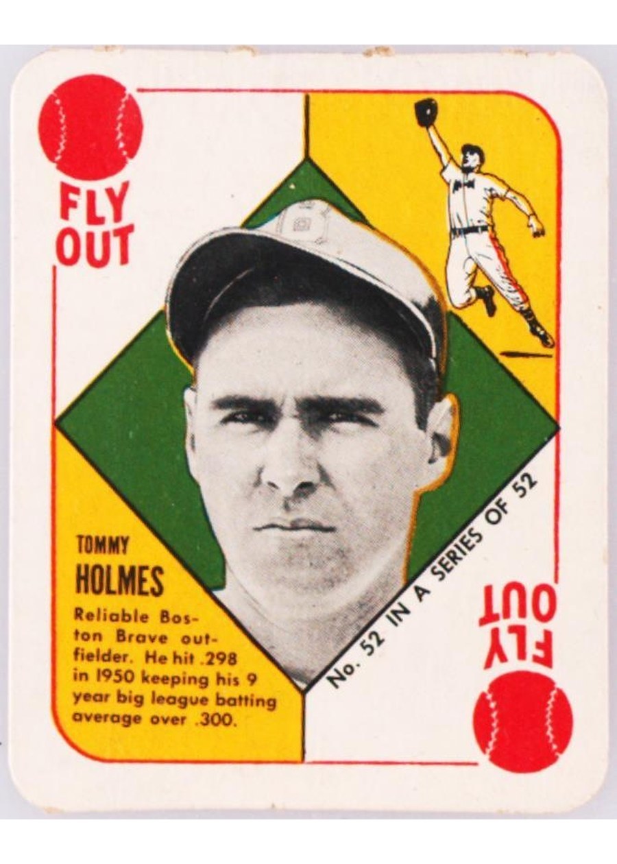 1951 Topps Red Back #52 Tommy Holmes, Boston Braves