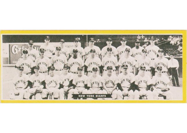 1951 Topps Team card New York Giants - Undated