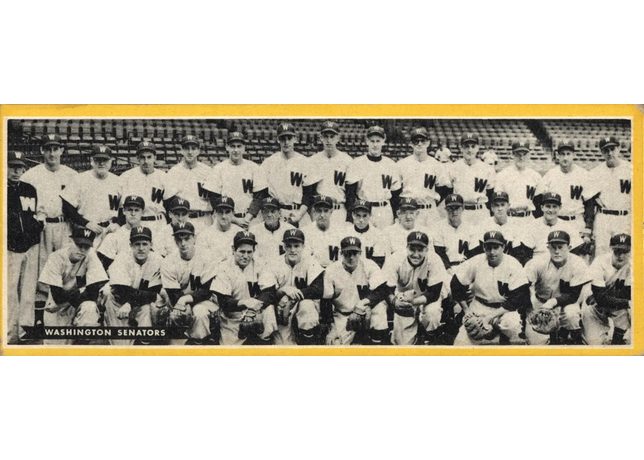 1951 Topps Team card Washington Senators - Undated