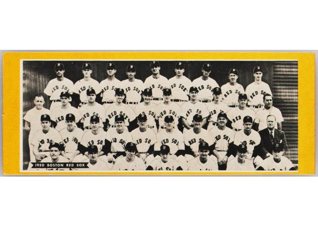 1951 Topps Team card Boston Red Sox - Dated 1950