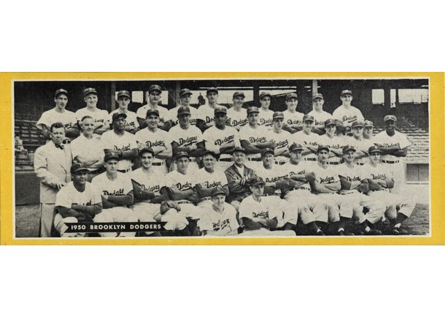 1951 Topps Team card Brooklyn Dodgers - Dated 1950