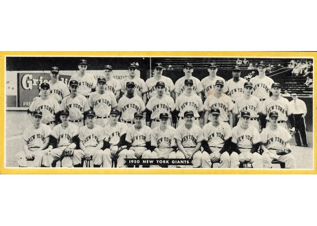 1951 Topps Team card New York Giants - Dated 1950