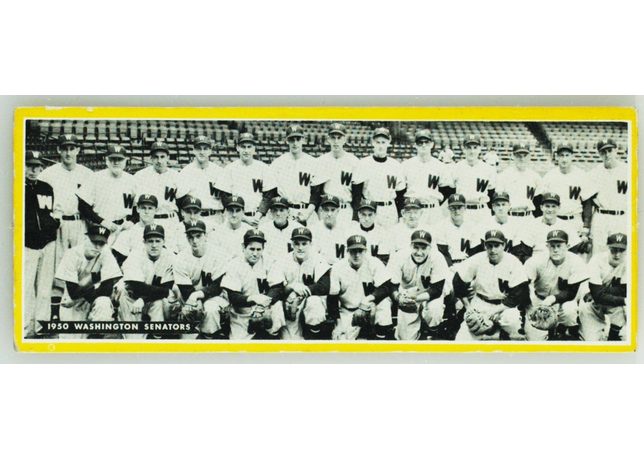 1951 Topps Team card Washington Senators - Dated 1950