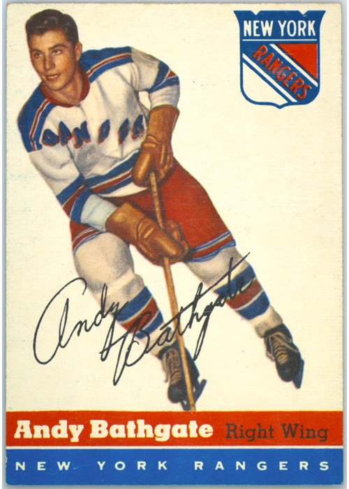 1954-55 Topps #11 Andy Bathgate, New York Rangers